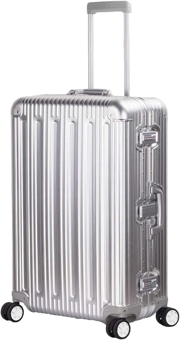 TRAVELKING All Aluminum Luggage Zipperless Hard Shell Suitcase by TRAVELKING