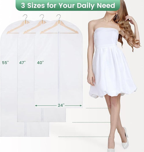 6 Pack Translucent Garment Bags - Image 2