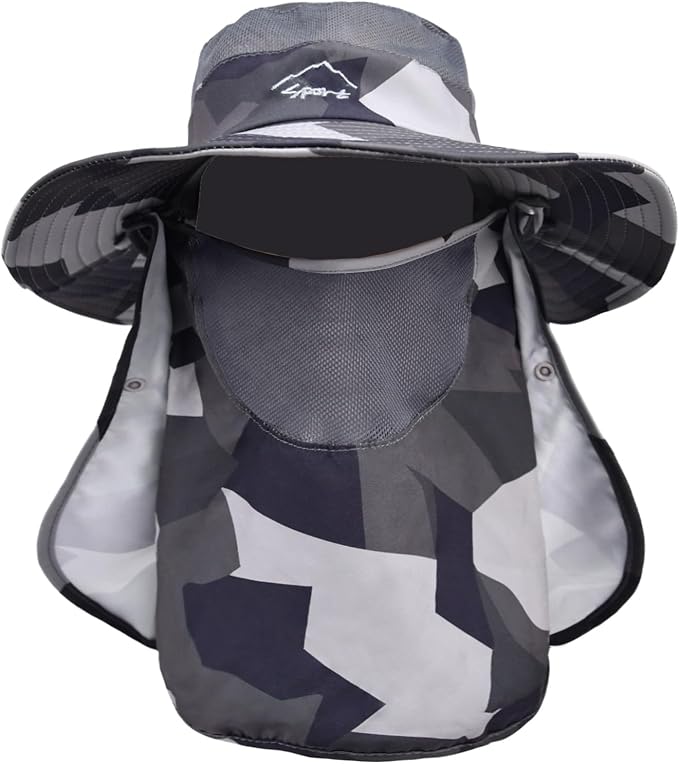 Sun Hats for Men Women Fishing Hat UPF 50+ Breathable Wide Brim Summer UV by Rosoz