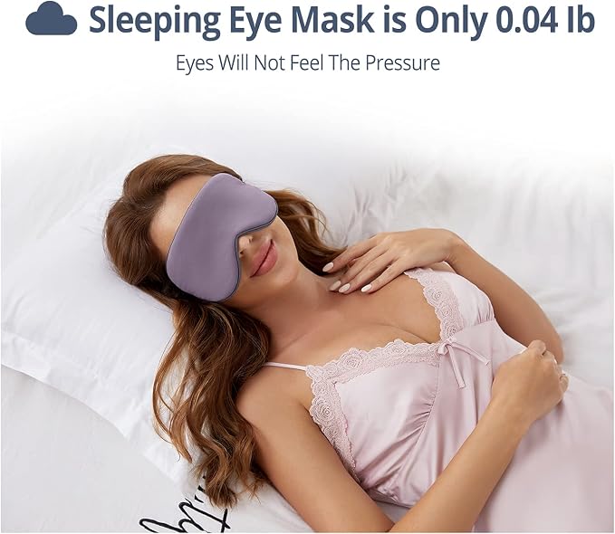 Sleeping Mask 2 Pack, Cool Double-Sided Use of Sleep Mask, Super Soft Blindfold - Image 5