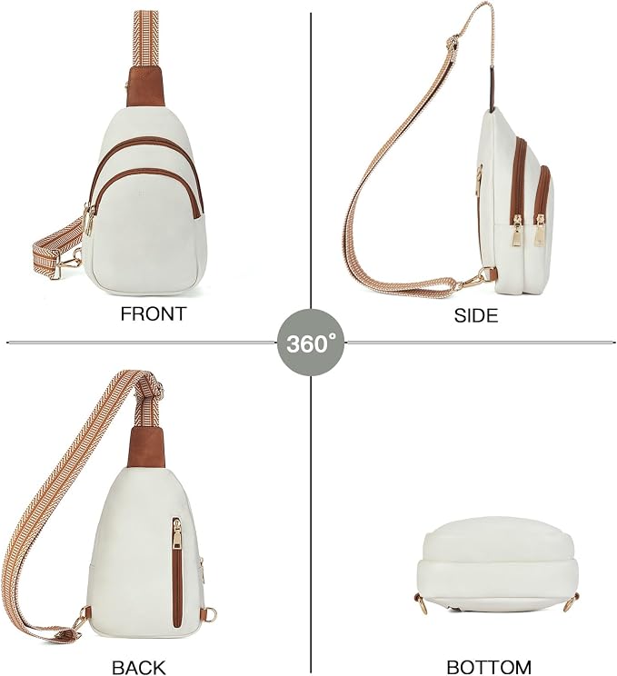 Telena Small Sling Bag for Women Leather Crossbody Fanny Packs Chest Bag for - Image 7