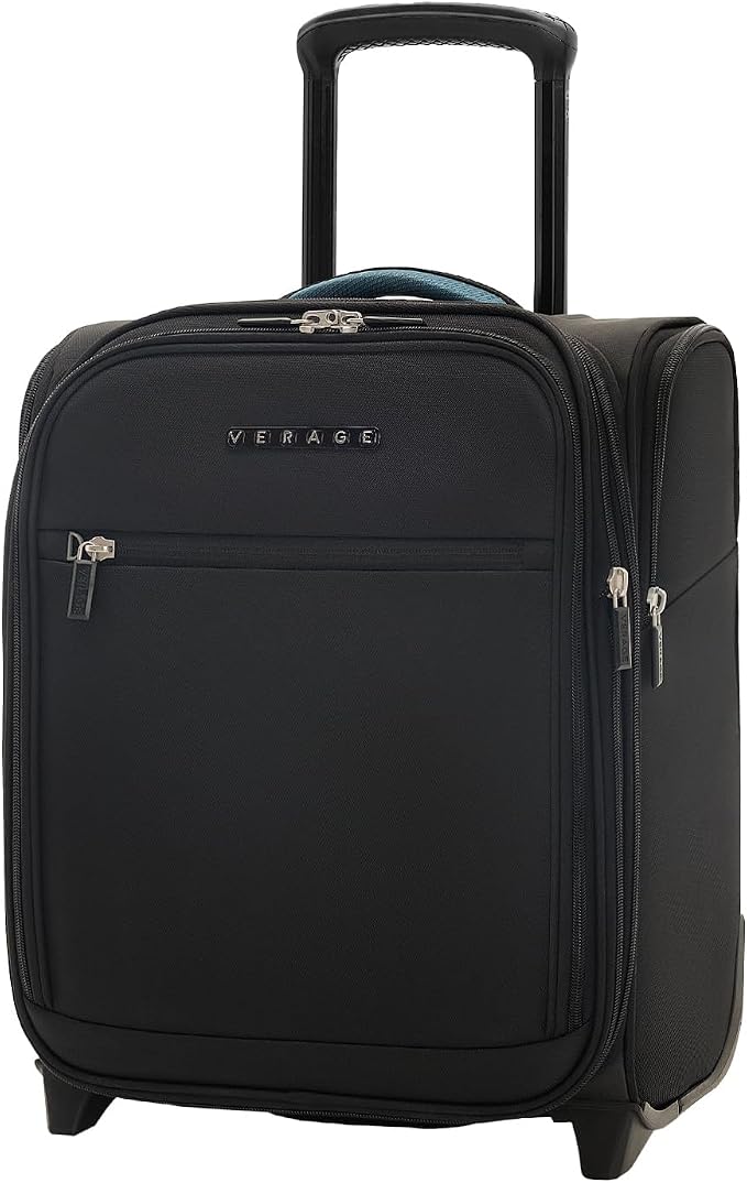 Verage Under Seat Luggage with Wheels, Softside Expanable Small Suitcase Carry by VERAGE