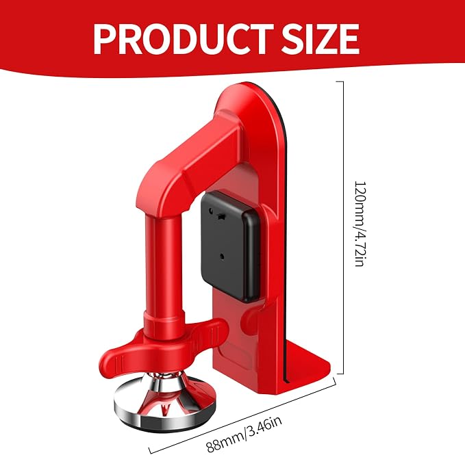 Portable Alarm Door Stopper, Security Travel Anti-Theft Blocker - Image 2