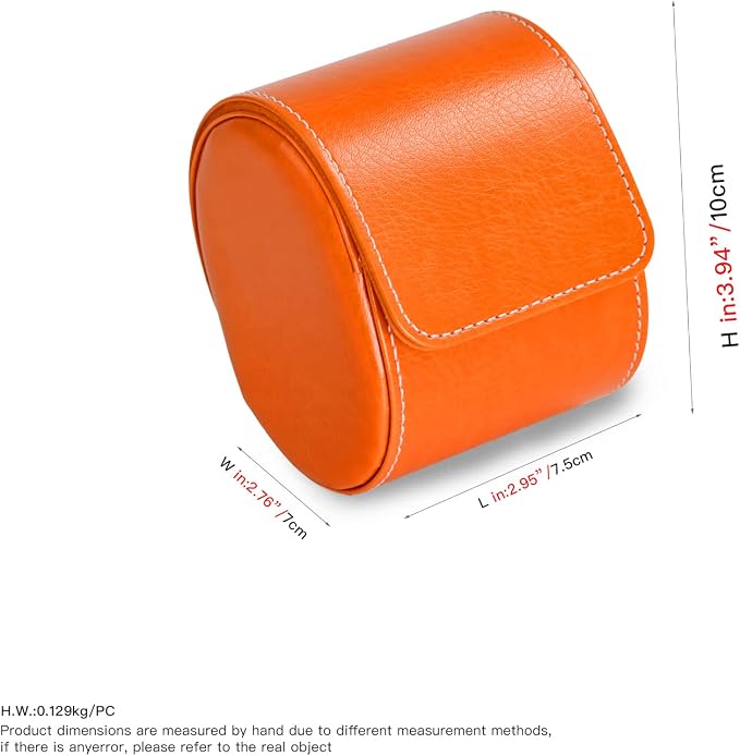 Oirlv Luxury Leather Travel Watch Case Single Watch Box - Image 8