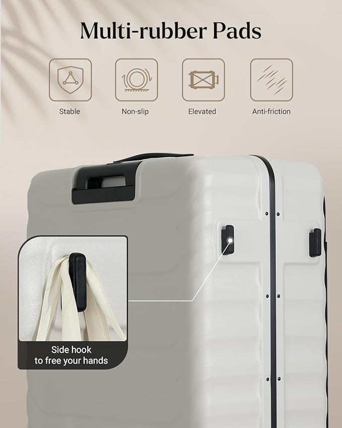 Luggage Sets 2 Pieces, 20/28 Inch PC Hardshell Suitcase - Image 6