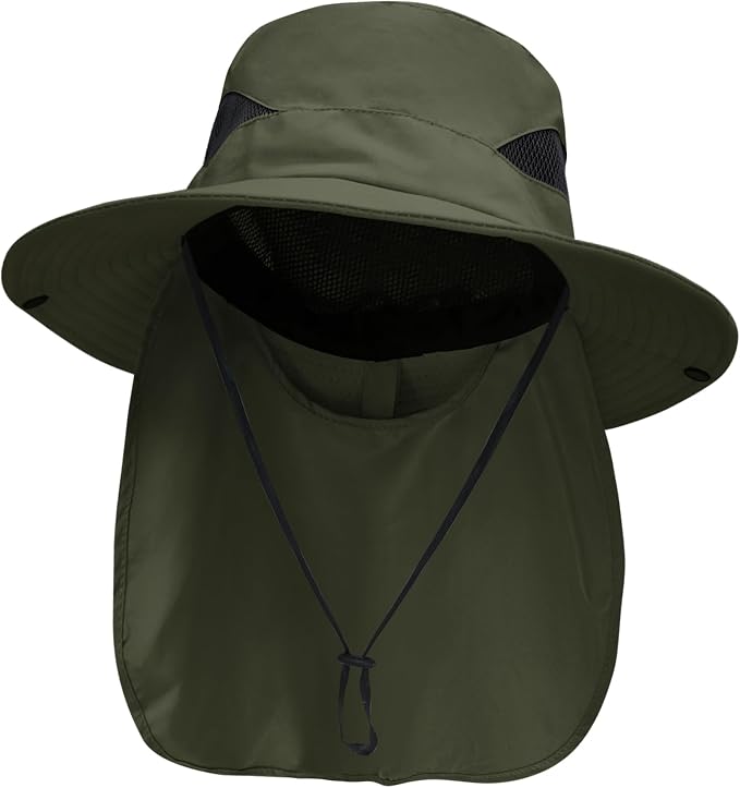 NPJY Sun Fishing Hats with Neck Flap by Unknown