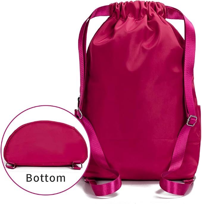 ZOORON Waterproof Drawstring Gym Backpack Bag - Image 3