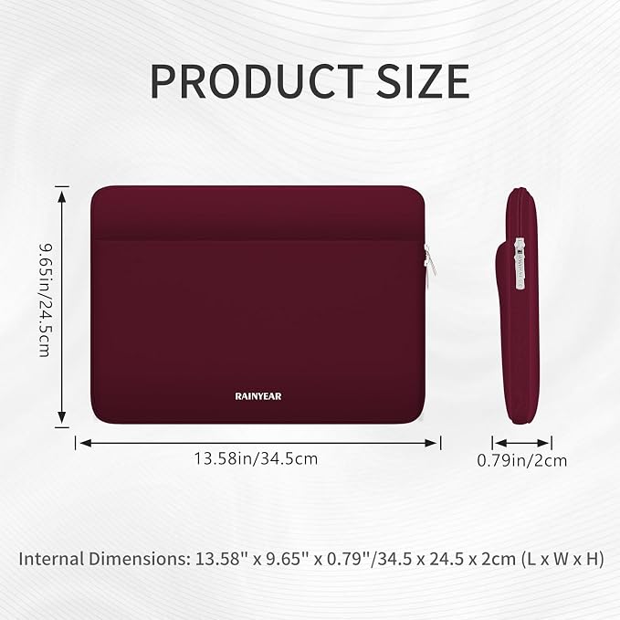 RAINYEAR Laptop Sleeve Case 13.3 Inch, Protective Portable Case - Image 5