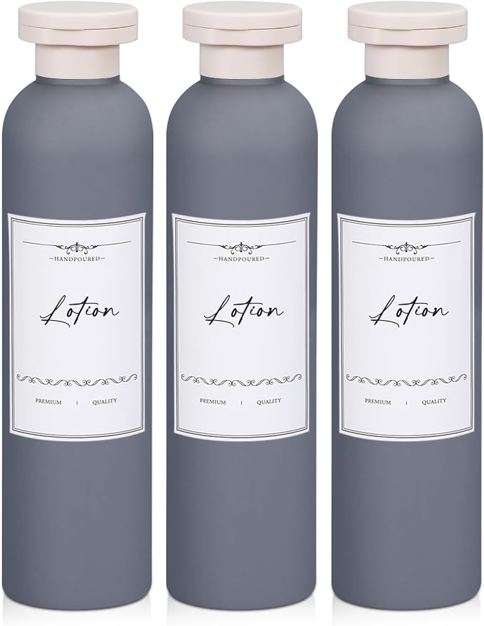 Travel Shampoo Bottle, Empty Plastic Squeeze Bottles 8.8oz by UMETASS