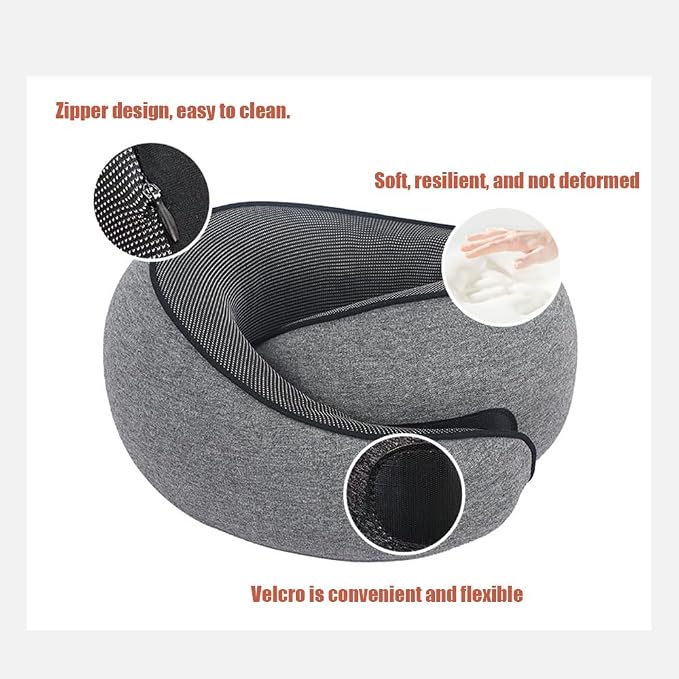 Travel Pillow, Travel Neck Pillow, 360 Degree Comfort and Breathability - Image 5
