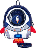JiePai Toddler Rocket Backpack Leash Anti-lost Waterproof 3D Cartoon Kids by JiePai