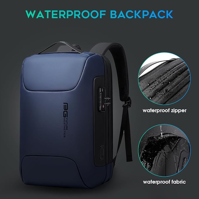 BANGE Anti Theft Business Backpack Fits 15.6 Inch Laptop, Lock Backpack - Image 6