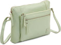Wise Owl Accessories Small Soft Pebbled Real Leather Crossbody Handbags Purses by WiseOwlAccessories