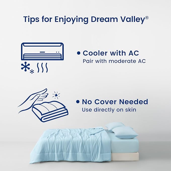 Dream Valley® Outlast® Deepsleep Cooling Comforter, Twin Size, NASA-Grade Space - Image 6