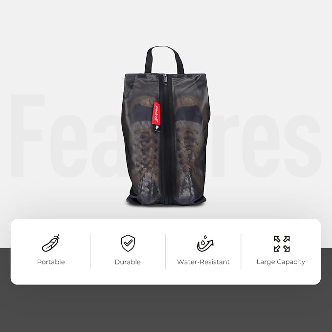 pack all Shoe Bag for Travel, Water-Resistant Shoe Pouch for Gym, - Image 3