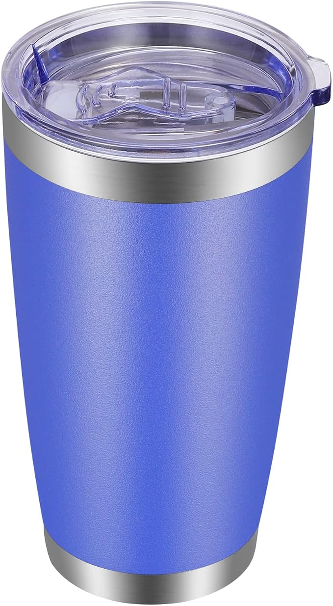 VEGOND 20oz Tumbler with Lid and Straw Stainless Steel Tumbler Cup Vacuum by VEGOND