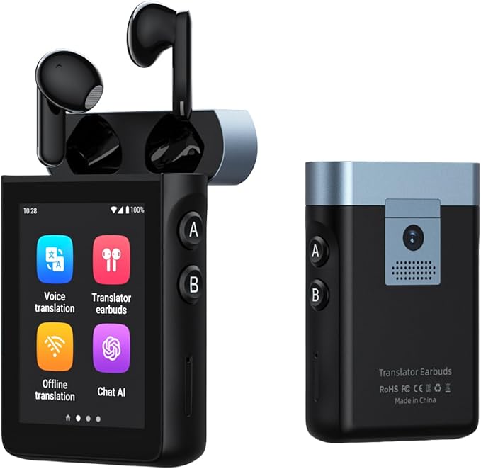 Wooask A9 Translation Earbuds Real Time Support Calls & Hotspot Sharing by Wooask