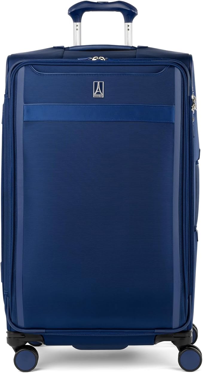 Travelpro VersaPack+ Lightweight Softside Expandable Checked Luggage, 8 Spinner by Travelpro
