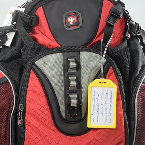 5 Pack - Premium Rigid Airline Luggage Tag Holders - Heavy Duty Hard Plastic - Image 7