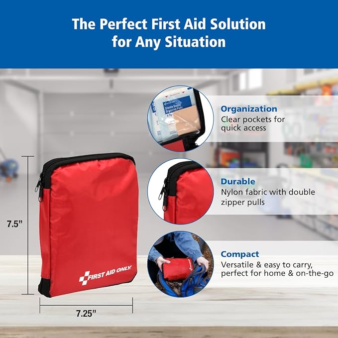 First Aid Only 313 Piece Home & Go Emergency First Aid Kit - Image 7