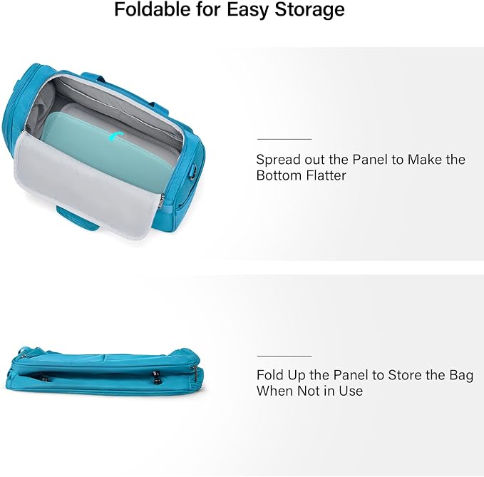 Hanke Foldable Underseat Carry On luggage Bag, Travel Tote Bag - Image 8