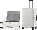 26 Inch Top Opening Checked Travel Luggage Expandable by Unknown