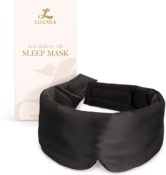 LULUSILK Reversible Mulberry Silk Sleep Mask by LULUSILK