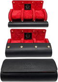 Genuine Napa Leather Watch Roll Travel Case by CaliberWatch