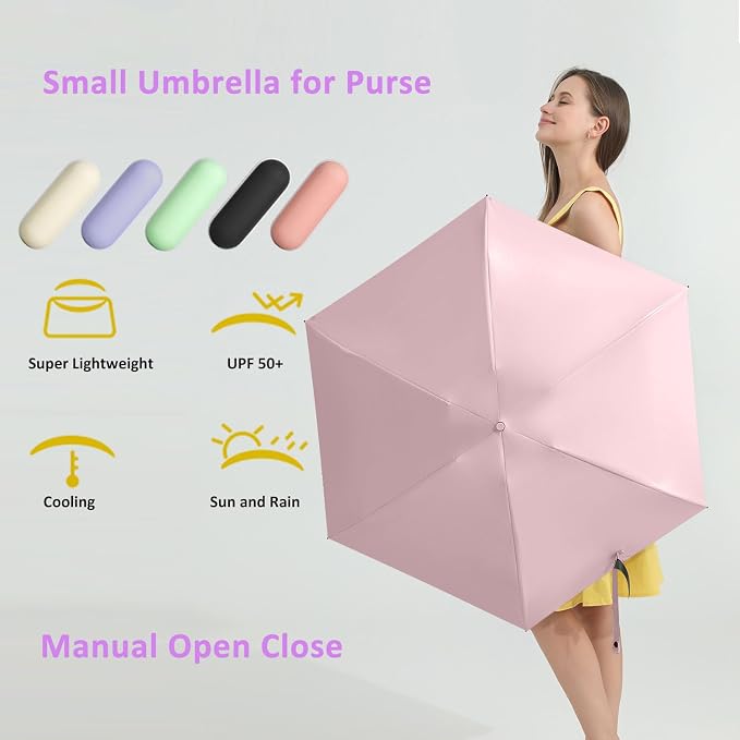 BAODINI Travel Mini Umbrella for Purse - Image 5