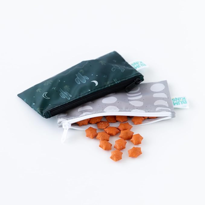 Bumkins Reusable Snack Bags, for Kids School Lunch and for Adults Portion - Image 3