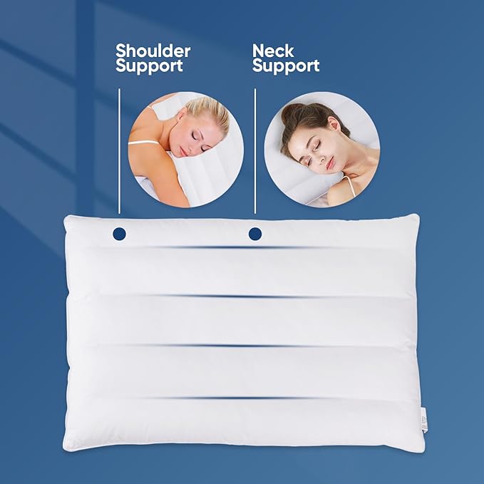 MINUPWELL 2 Packs Ultra Flat Pillows - Image 3