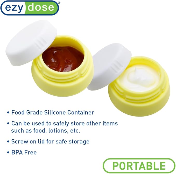 EZY DOSE Silicone Jar, Washable and Reusable, Versatile and Durable Container - Image 5