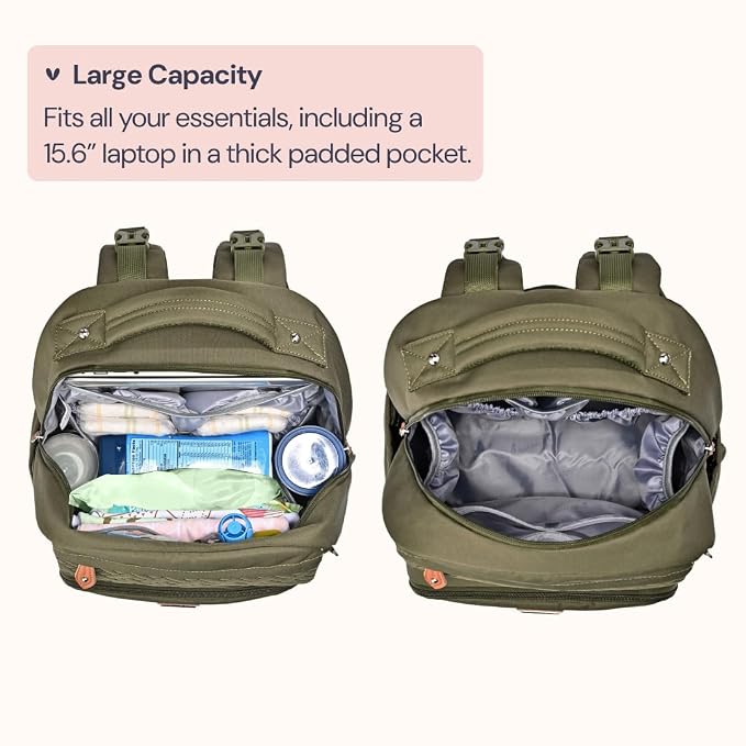 BabbleRoo Diaper Bag Backpack, Travel Backpack - Image 4
