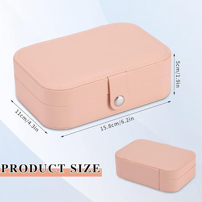 Travel Jewelry Box, PU leather Small Jewelry Organizer - Image 2