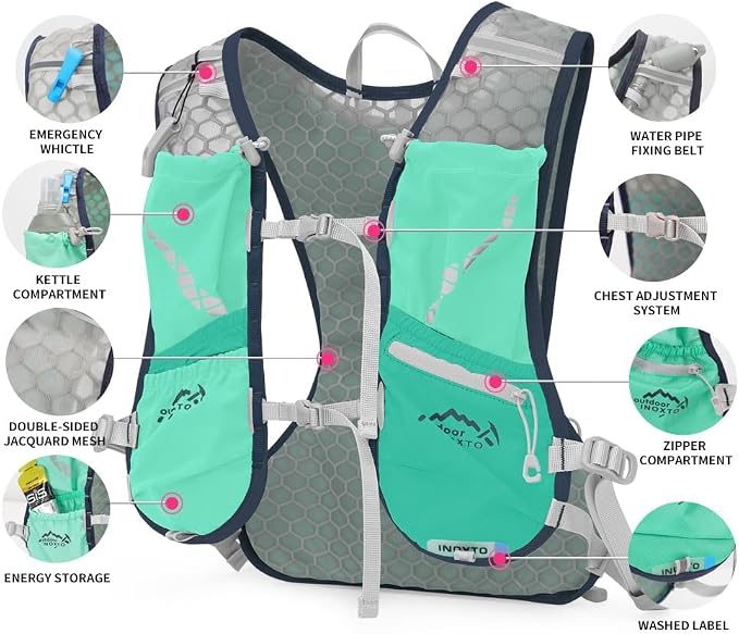 Running Hydration Vest for Men Women Water Backpack for Running 3L Running - Image 5
