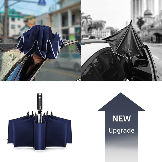 Lejorain Compact Inverted Reflective Umbrella - Image 4