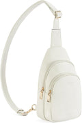 Telena Small Sling Bag for Women Leather Crossbody Fanny Packs Chest Bag for by Telena