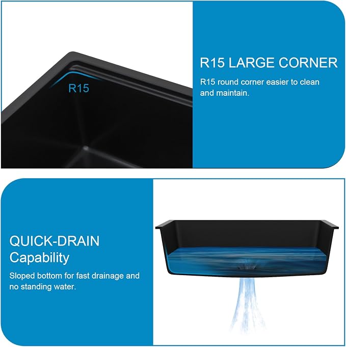 32 Granite Composite Kitchen Sink - Image 9