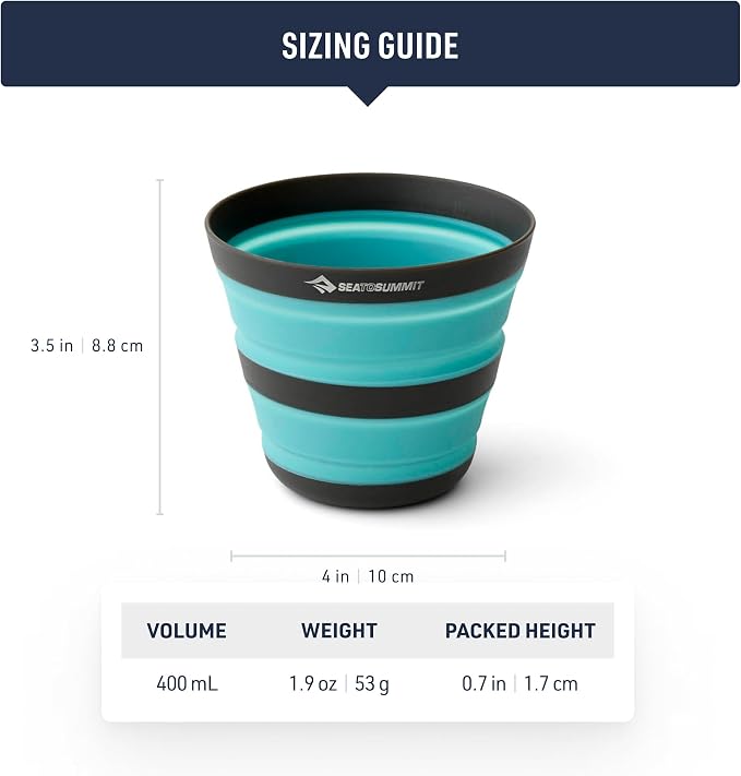 Sea to Summit Frontier Ultralight Collapsible 12 Ounce Camp Cup - Image 6