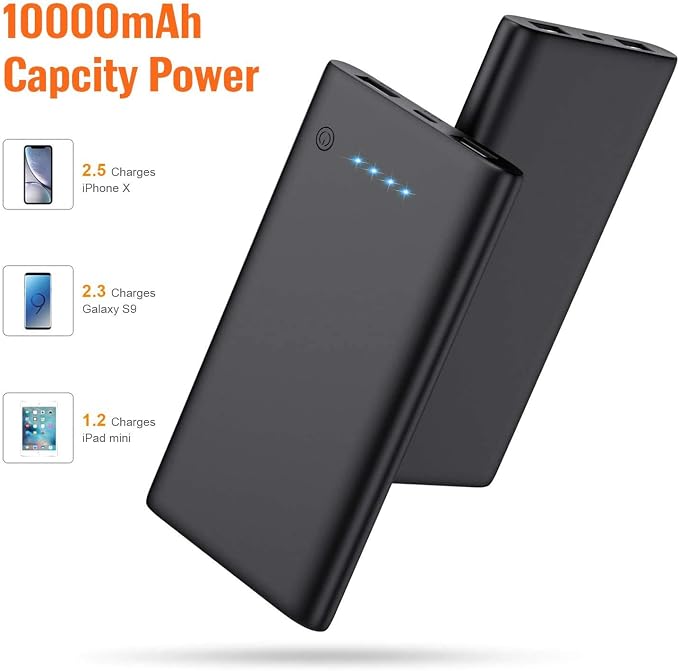 Portable Charger Power Bank 10000mAh, Ultra Slim Portable Phone Charger - Image 2