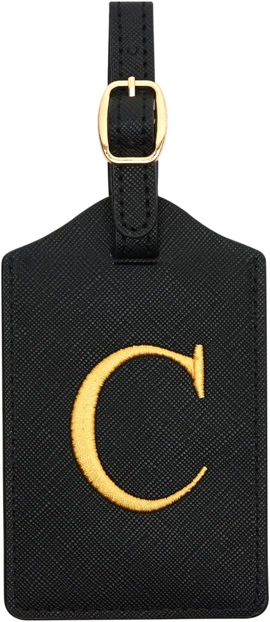 Luggage Tag PU Leather for Suitcase Baggage Handbag Travel Bag Label Suitcase by CHOIEO