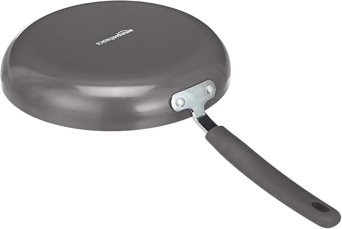 Amazon Basics Aluminum 12-Piece Cookware Set, Pans and Utensils - Image 4