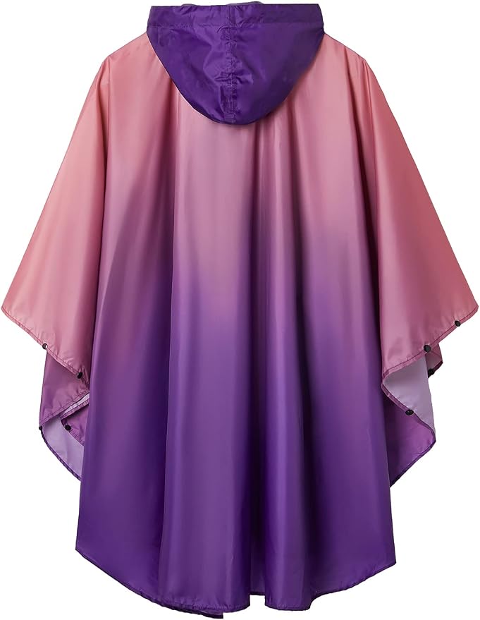 SaphiRose Rain Poncho Jacket Coat Hooded - Image 2