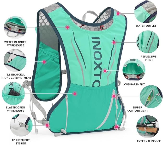Running Hydration Vest for Men Women Water Backpack for Running 3L Running - Image 4