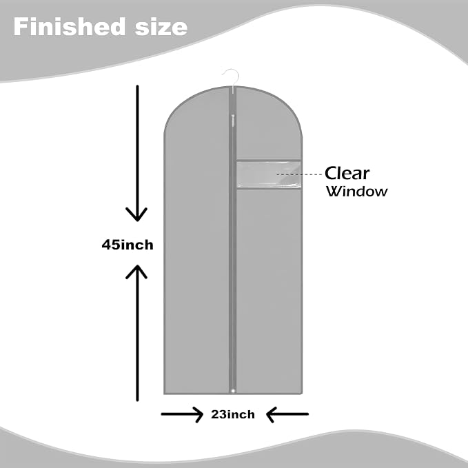 Garment Bags for Hanging Clothes, Dress Bags for Gowns Long - Image 2