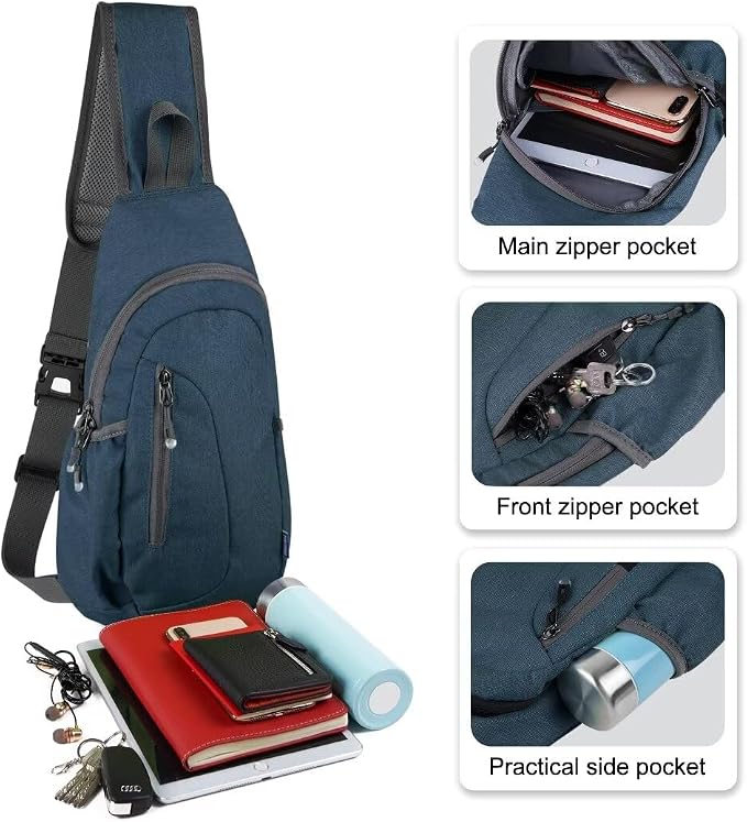 TITECOUGO Small Sling Bag, Lightweight Crossbody Backpack - Image 2