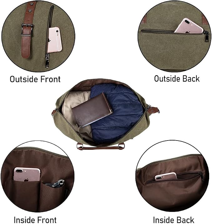Weekender Overnight Bag Carry On Bag Travel Bag - Image 4