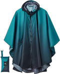 SaphiRose Rain Poncho Jacket Coat Hooded by SaphiRose