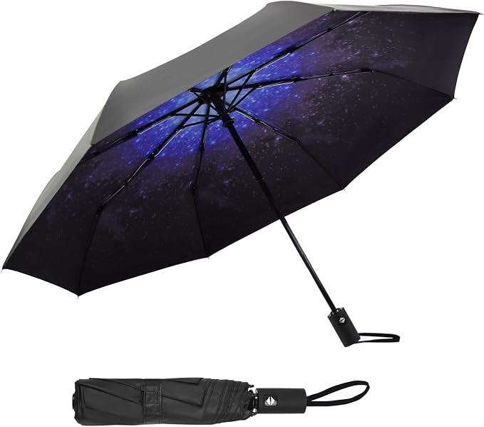 SY COMPACT Umbrella Automatic Travel Waterproof Light Folding Umbrellas Easy by SYCOMPACT