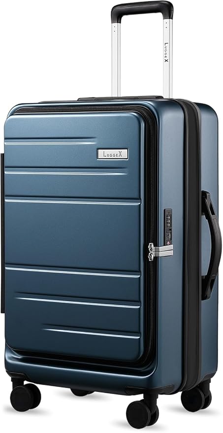 LUGGEX 24 Inch Luggage with Spinner Wheels, Expandable PC Hard Shell Checked by LuggeXLUGGAGE